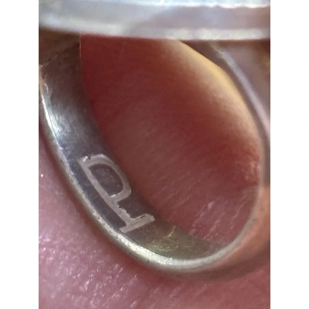 Old Pawn Navajo Sterling Silver Gem Grade Turquoise Ring Size 6